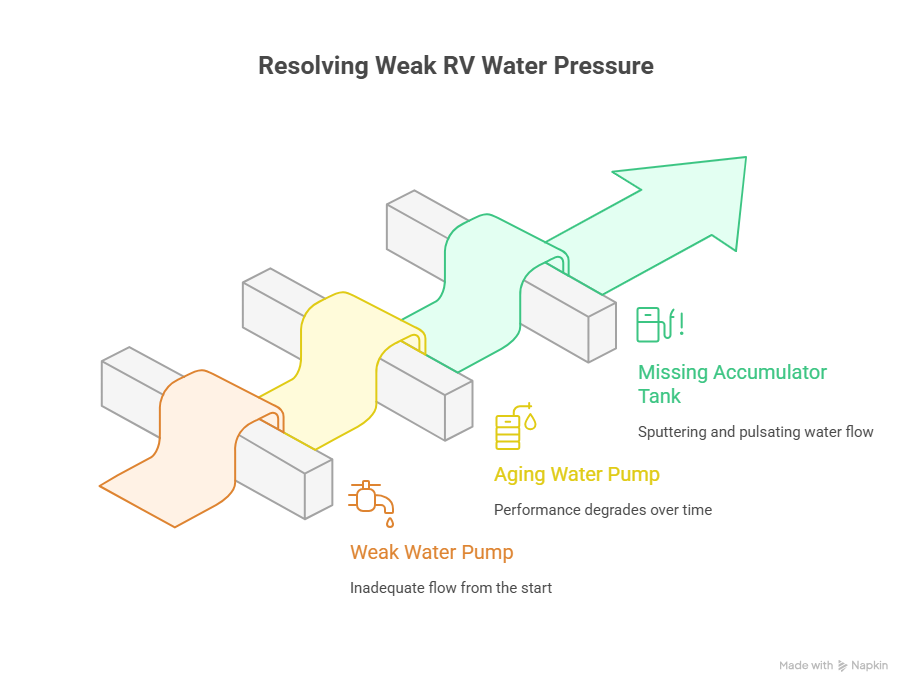Resolving Weak RV Water Pressure